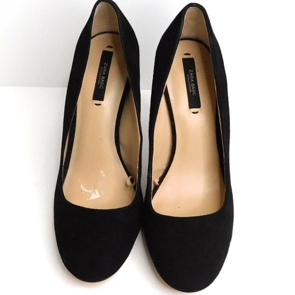 Zara Basic Black Suede Pump - Picture 5 of 12
